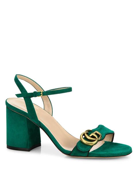 gucci green sandal heels|designer gucci high heel sandals.